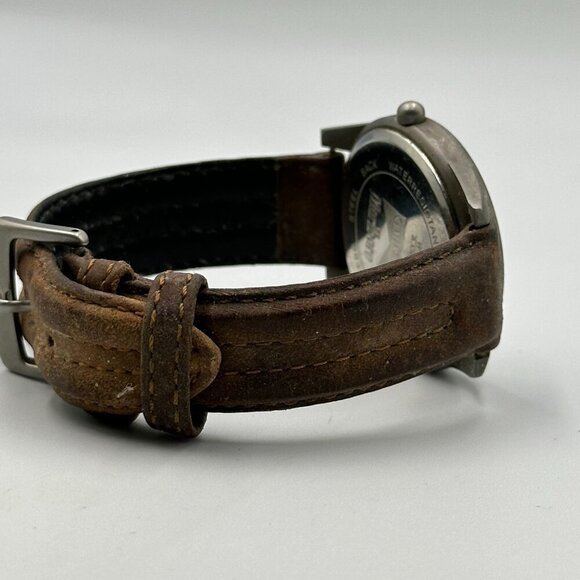 Swiss Army Wenger Marlboro Watch Men Black Dial 37MM Swiss New Battery 8.5" - Picture 10 of 14